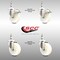 Service Caster 4 Inch 316SS Nylon Wheel Swivel 1/2 Inch Threaded Stem Caster Lock Brake SCC, 2PK SCC-SS316TSTTL20S414-NYS-121315-2-S2 - alternate 5